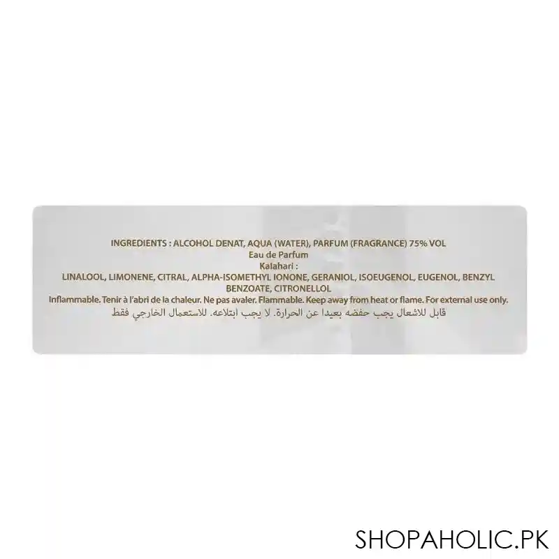 noeme paris kalahari eau de parfum, for men & women, 100ml image3