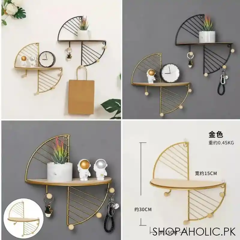 nordic iron art creative wall hanging rack image5