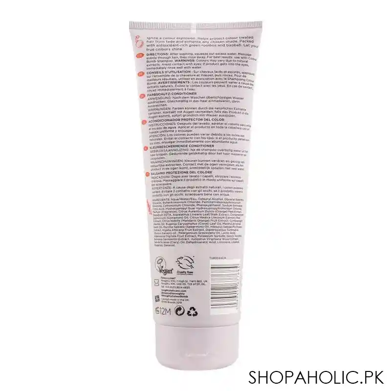 noughty 97% natural colour bomb colour protecting conditioner, for colour treated hair, 250ml image2