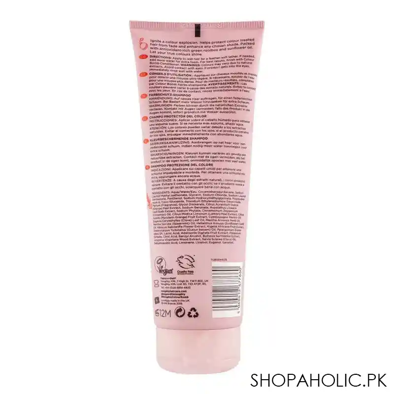 noughty 97% natural colour bomb colour protecting shampoo, for colour treated hair, 250ml image2