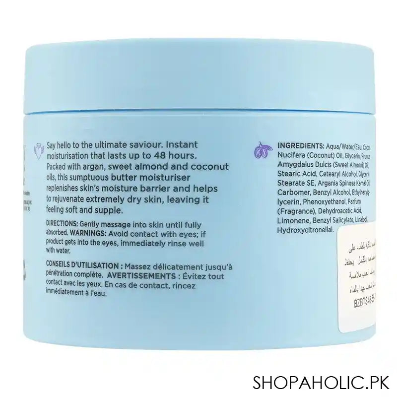 Noughty 97% Natural The Savior 48 Hour Moisturisation Body Butter, For Dry & Extremely Dry Skin, 300ml - Image 2