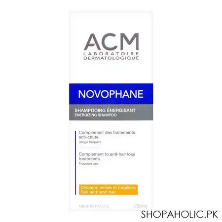 novophane energisant shampoo, for dull & tired hair, 200ml image2