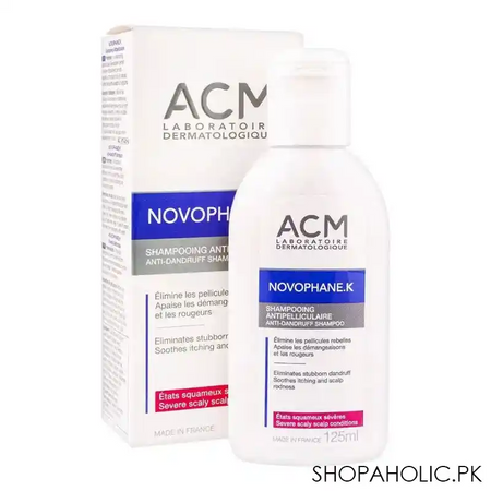 novophane .k anti dandruff shampoo, 125ml main image