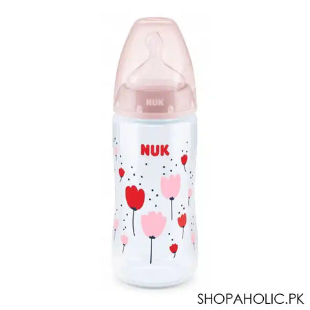 Nuk First Choice No Colic Silicone Feeding Bottle, 6-18m, 360ml, 10216248 - Main Image