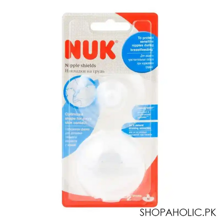 nuk nipple shields, medium, 2 pack, 10721312 main image