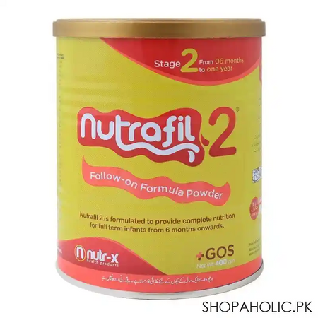 nutrafil 2, stage 2, follow on formula, 400g, tin main image