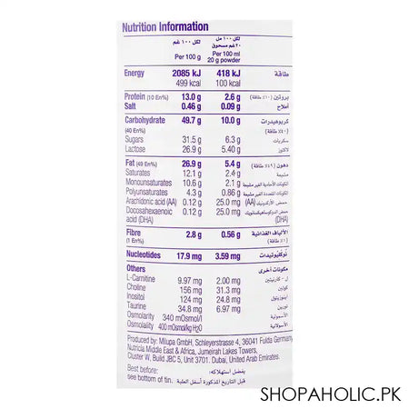Nutricia Infatrini For Infants, Baby Formula Powder, 0-18 Months, 400g - Image 5