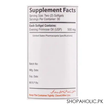 nutrifactor femrose 500mg food supplement, 60 softgels image4