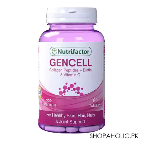 Nutrifactor Gencell Skin, Hair, Nails & Joint Food Supplement, 60 Tablets - Main Image