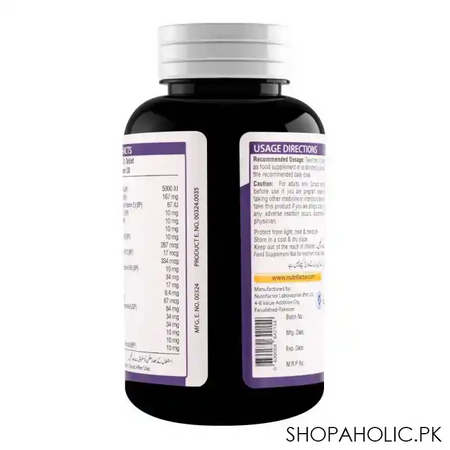 nutrifactor maxzoom skin, hair & nails food supplement, 60 tablets image2
