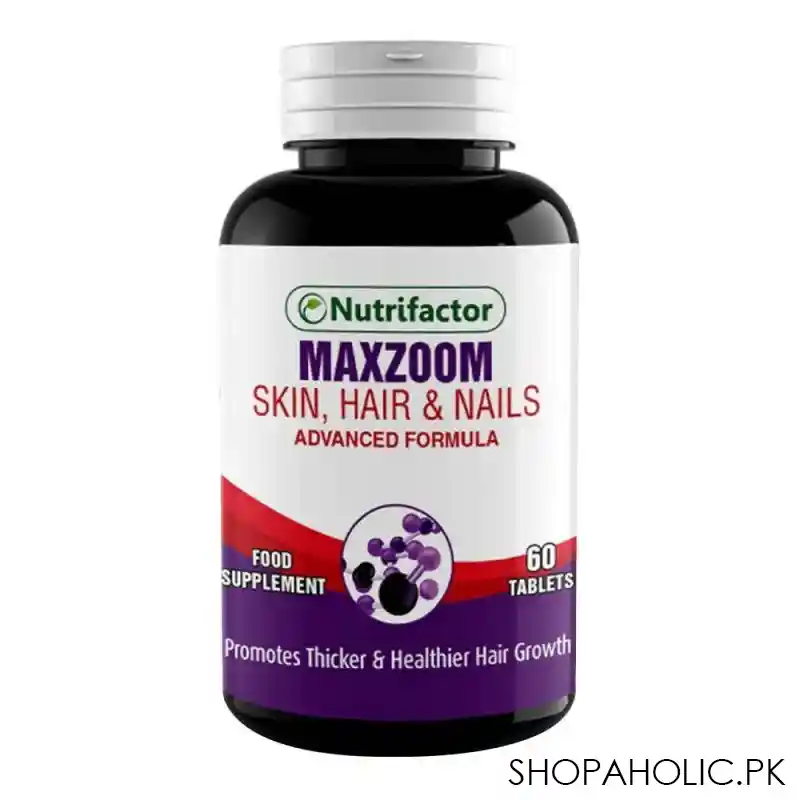 nutrifactor maxzoom skin, hair & nails food supplement, 60 tablets main image