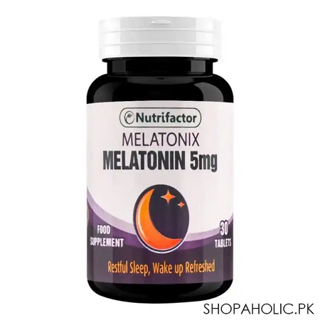 nutrifactor melatonix melatonin 5mg food supplement, 30 tablets main image