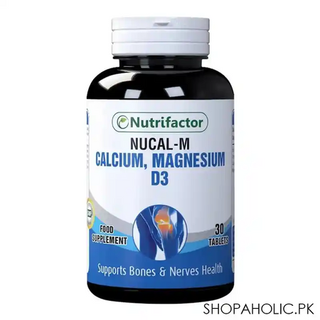 nutrifactor nucal m calcium, magnesium d3 food supplement, 30 tablets main image