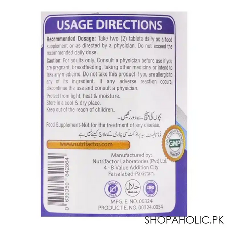 nutrifactor nucal z calcium, magnesium & zinc food supplement, 30 tablets image3