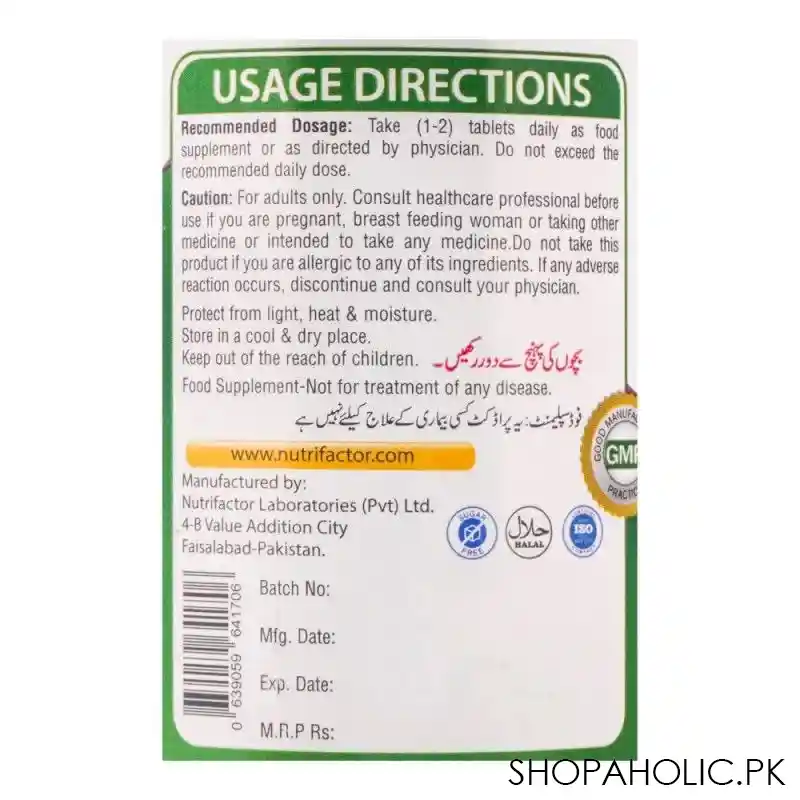 nutrifactor nuception women's fertility food supplement, 30 tablets image3