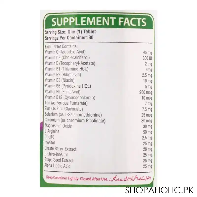 nutrifactor nuception women's fertility food supplement, 30 tablets image4