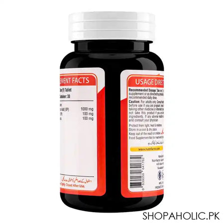 Nutrifactor Nutri-C 1000 Food Supplement, 30 Tablets - Image 3