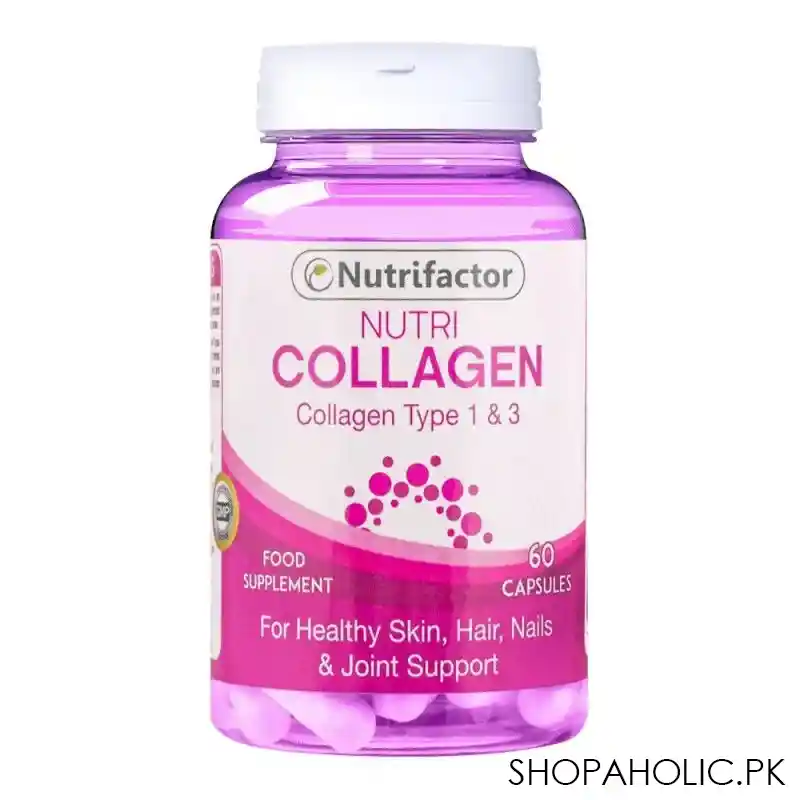 nutrifactor nutri collagen type 1 & 3 food supplement, 60 capsules main image