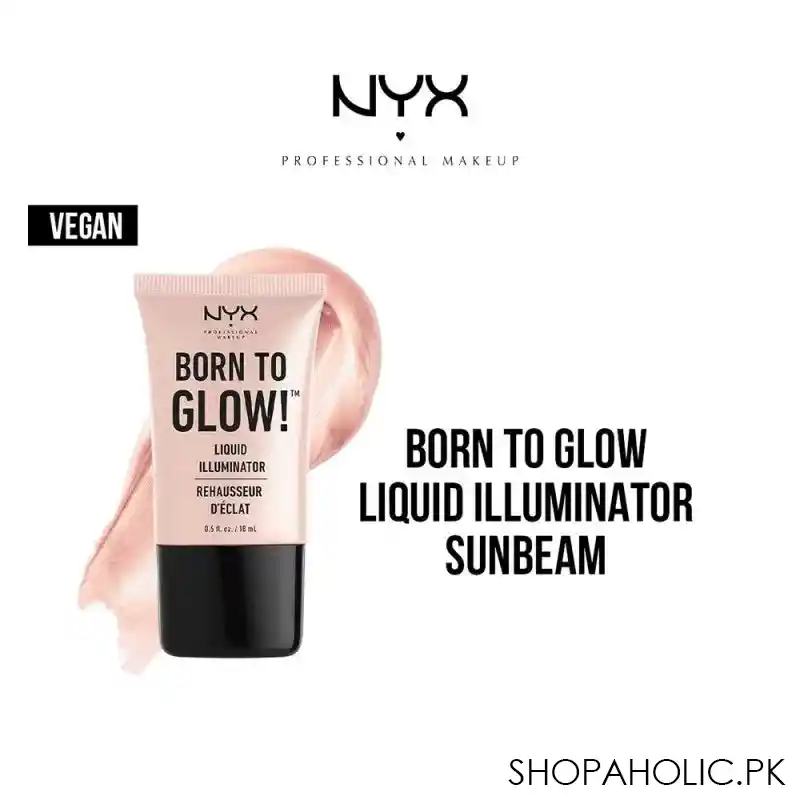nyx born to glow liquid illuminator, 01 sunbeam main image