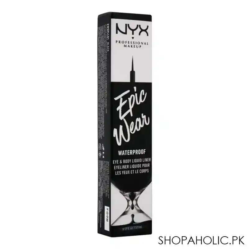 nyx epic wear liquid liner, 01 black image3