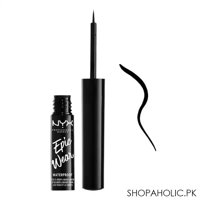 nyx epic wear liquid liner, 01 black main image