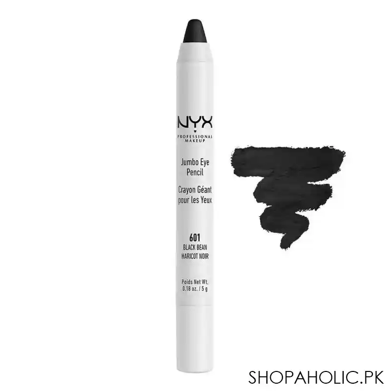 nyx jumbo eye pencil, 601 black bean main image