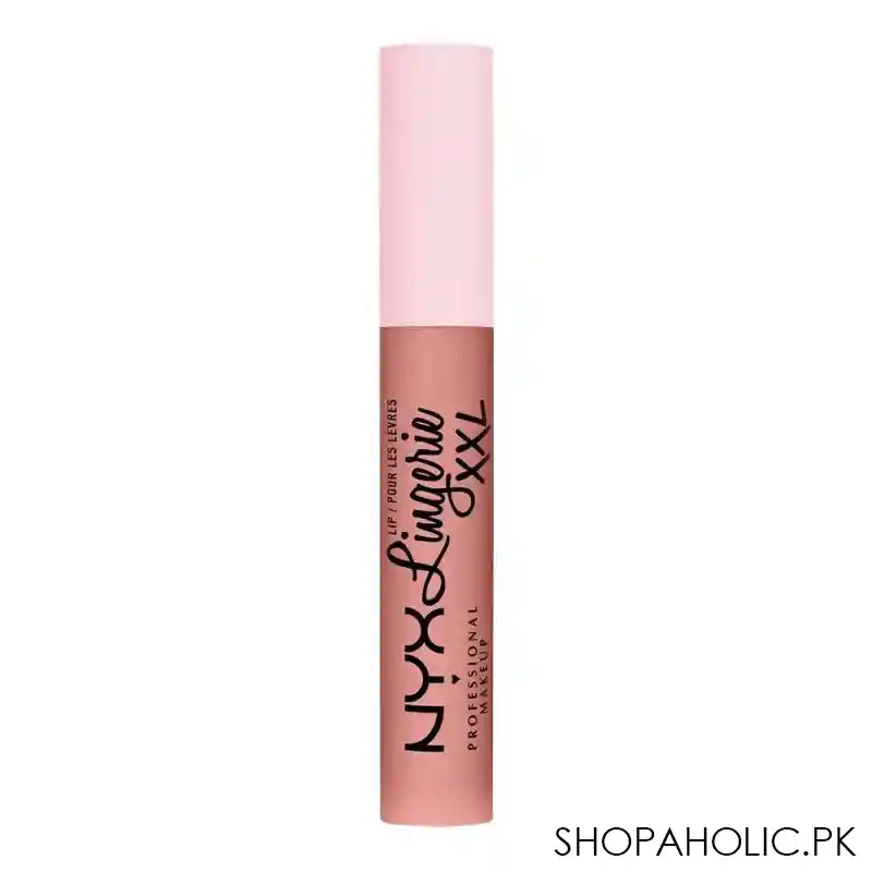 nyx lip lingerie xxl matte liquid lipstick, undress'd, lxxl01 image2