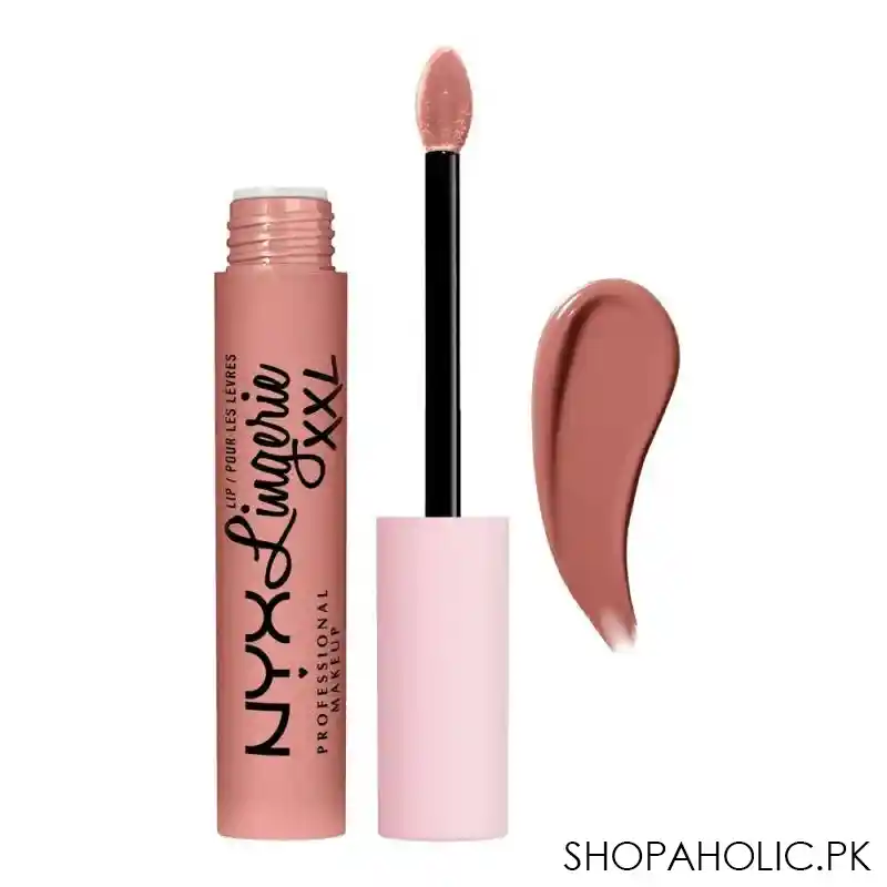 nyx lip lingerie xxl matte liquid lipstick, undress'd, lxxl01 main image