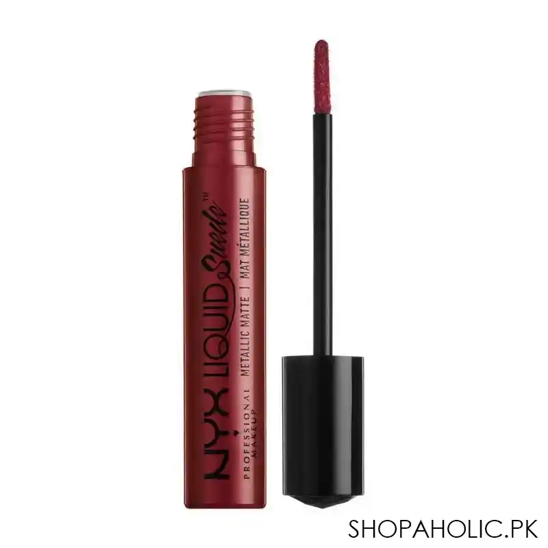 nyx liquid suede metallic matte, 35 biker babe main image