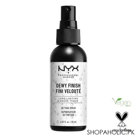 nyx makeup setting spray 02, dewy finish long lasting image2