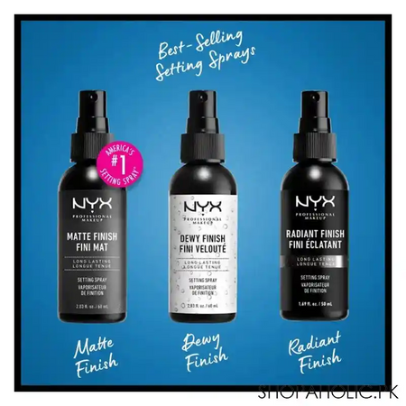 nyx makeup setting spray 02, dewy finish long lasting image7