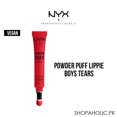 nyx powder puff lippie lip cream, boys tears main image