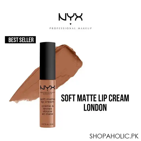nyx soft matte lip cream, 04 london main image