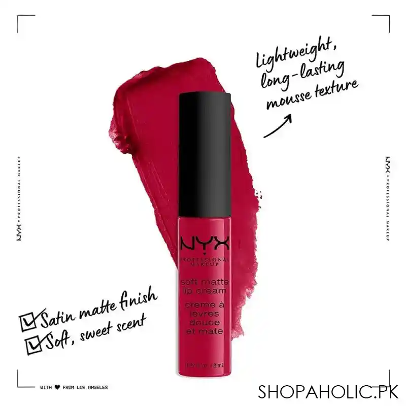 nyx soft matte lip cream, 10 monte carlo image4