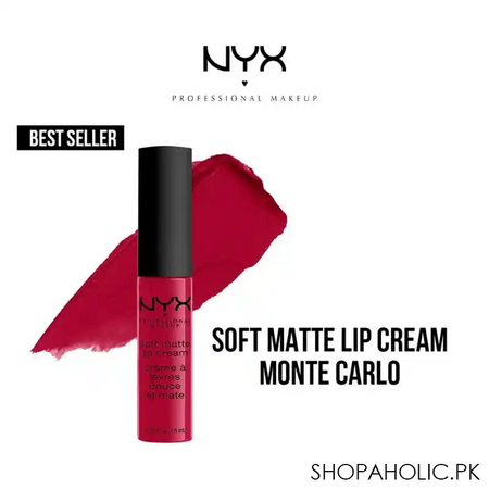 nyx soft matte lip cream, 10 monte carlo main image