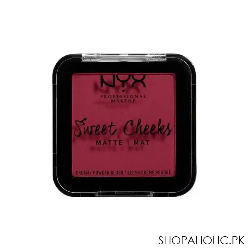 nyx sweet cheeks creamy powder matte blush, risky business image2