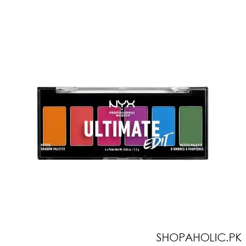 nyx ultimate edit petite shadow palette, brights main image