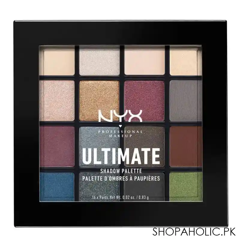 nyx ultimate eyeshadow palette, smokey & highlight image2