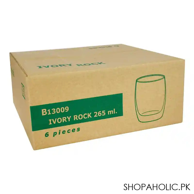 Ocean Ivory Rock Glass, 265ml, 6-Pack, B13009 - Image 2