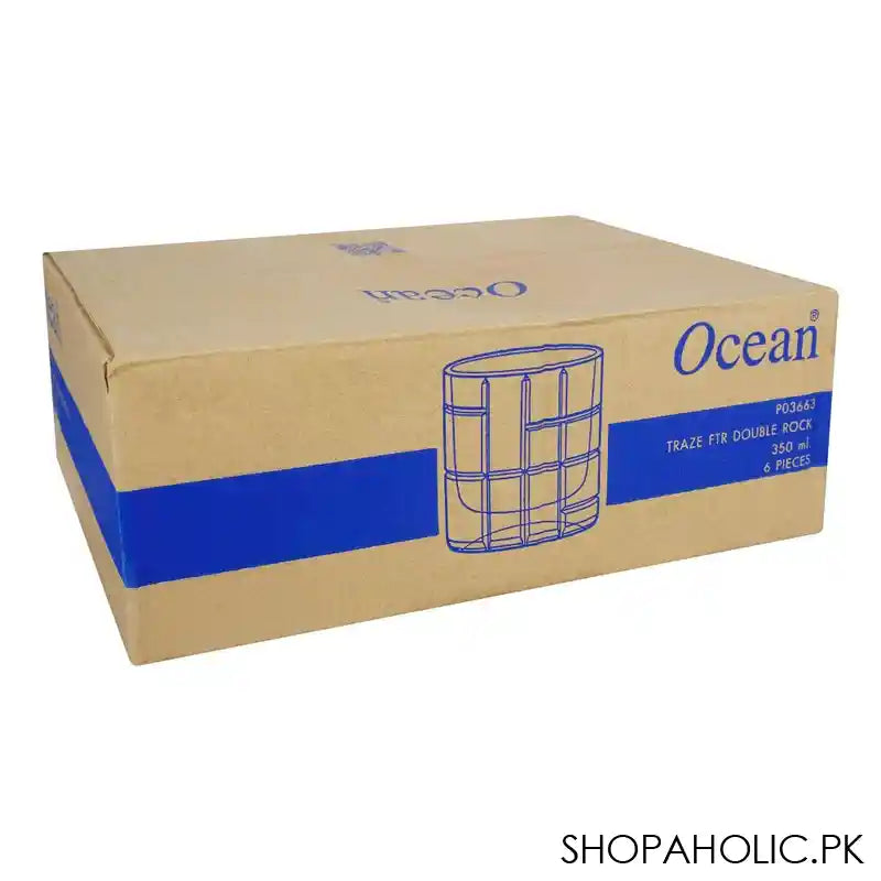 Ocean Traze FTR Double Rock Glass, 350ml, 6-Pack, P03663 - Image 2