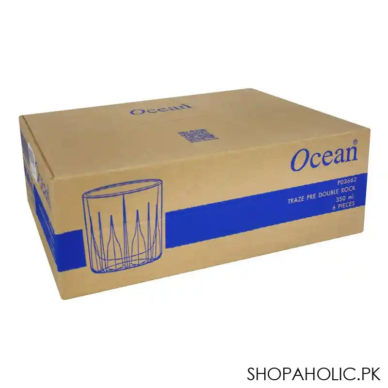 Ocean Traze PRE Double Rock Glass, 350ml, 6-Pack, P03662 - Image 2