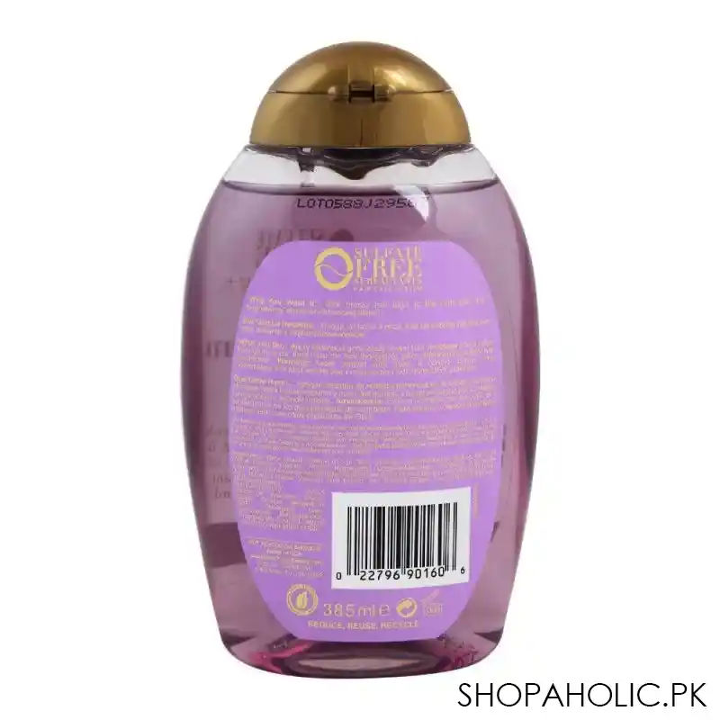 ogx hydrate & color reviving + lavender luminescent platinum shampoo, sulfate free, 385ml image2