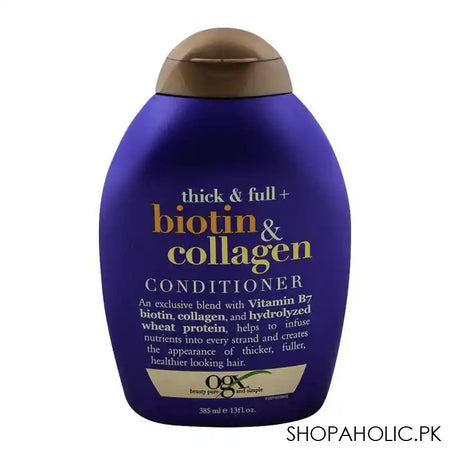 OGX Thick & Full + Biotin & Collagen Conditioner, Sulfate Free, 385ml - Main Image