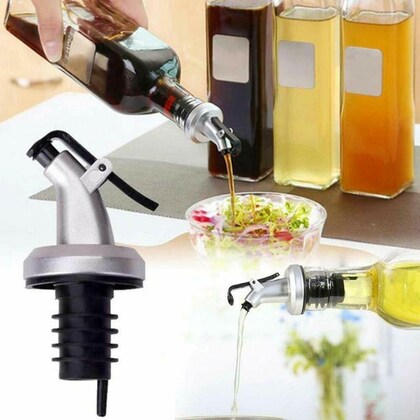Oil Dispenser Bottle for Kitchen 1 Litre Glass – Clear – 1000 ml image 3