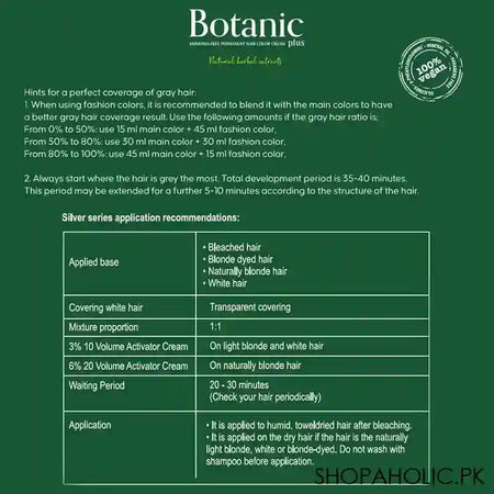 Okay Botanic Hair Color Cream Plus, 60ml, No. 5.35 Light Brown Golden Mahogany - Image 6