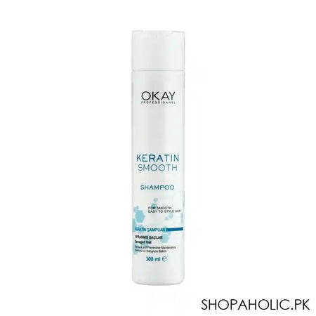 Okay Keratin Smooth Hair Shampoo, 300ml - Main Image