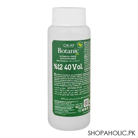 Okay Professionel Botanic Plus Activator Cream, 12% 40 Vol, Botanic Color, For All Hair Types, 60ml - Main Image