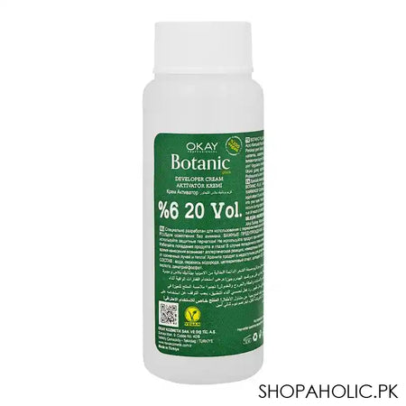 Okay Professionel Botanic Plus Activator Cream, 20 Vol. 6%, Botanic Color, For All Hair Types, 60ml - Main Image