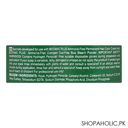 Okay Professionel Botanic Plus Activator Cream, 20 Vol. 6%, Botanic Color, For All Hair Types, 60ml - Image 3