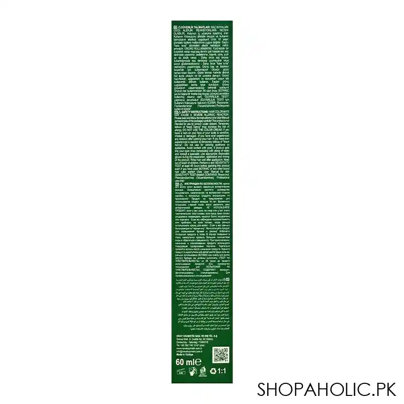 Okay Professionel Botanic Plus Hair Color Cream, BUZ GRI Ice Gray, Parabens Free, 100% Vegan, 60Ml - Image 2